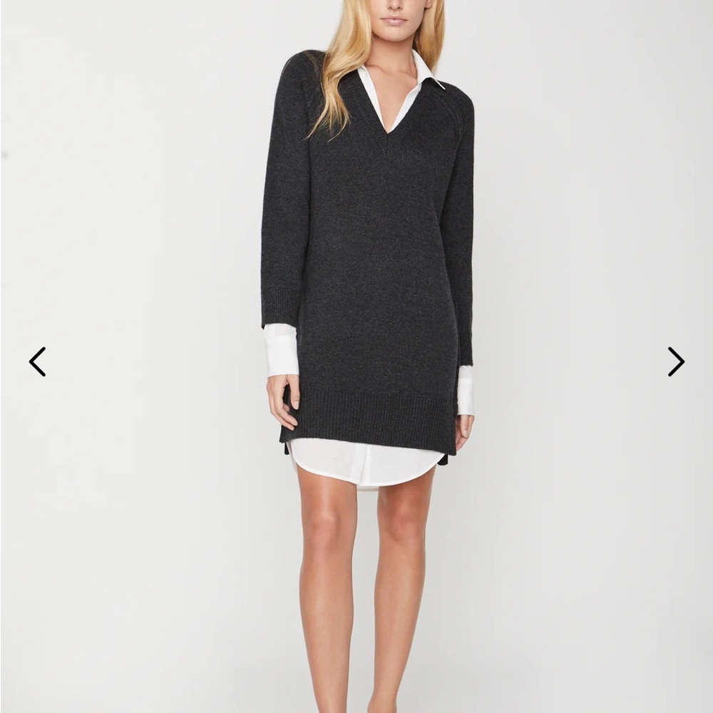 Brochu Walker grey Long Sleeve Dress